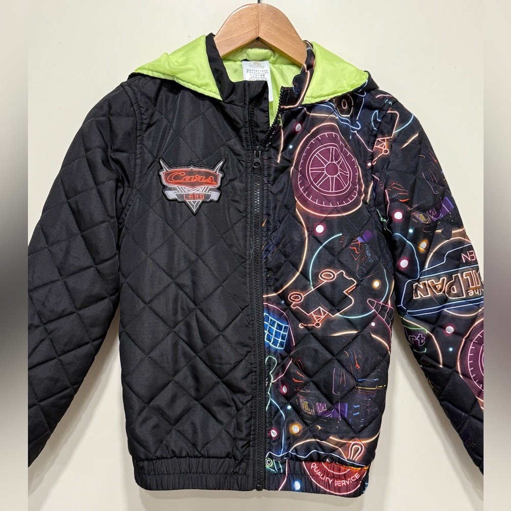 Disney Parks Cars Land Kids Quilted Puffer Jacket